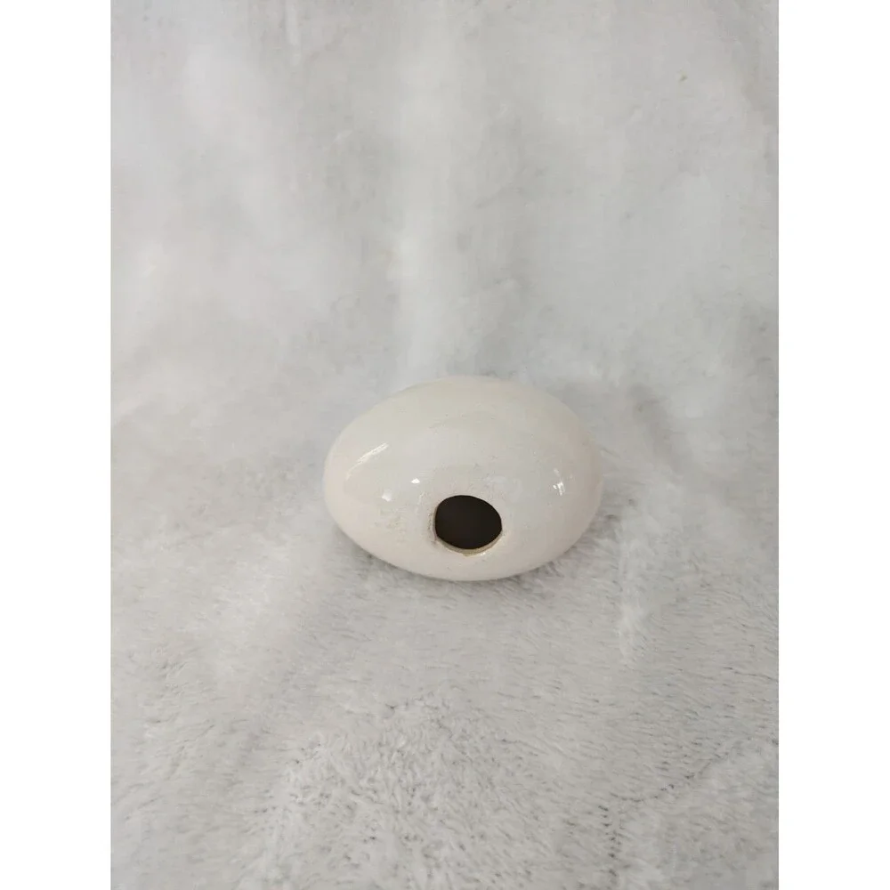 Hand Painted Morning Glory Ceramic Egg -